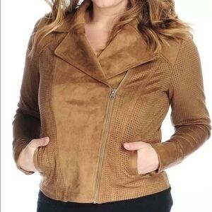 Kate & Mallory Tan Suede Jacket
